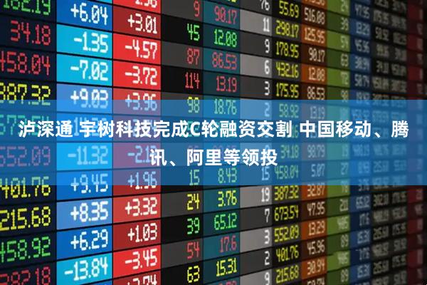 泸深通 宇树科技完成C轮融资交割 中国移动、腾讯、阿里等领投
